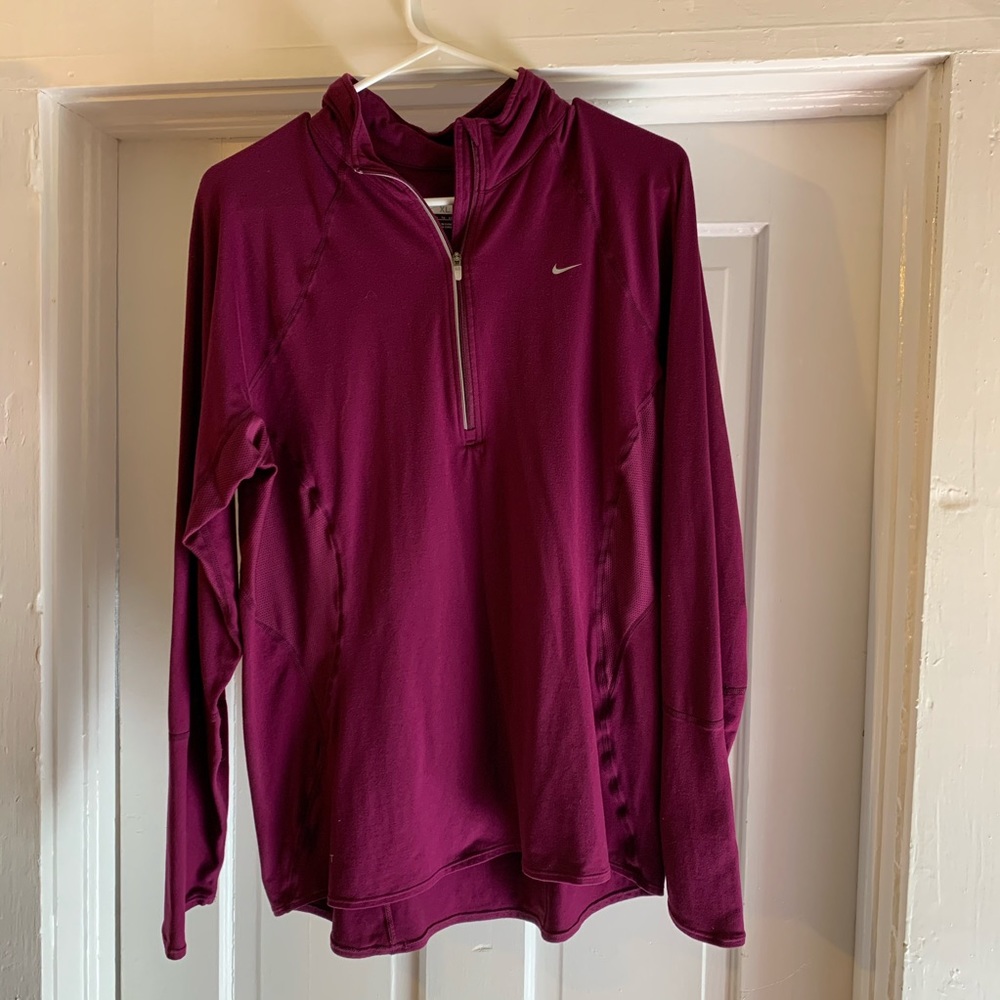 Nike FitDry 1/2 zip top, size XL